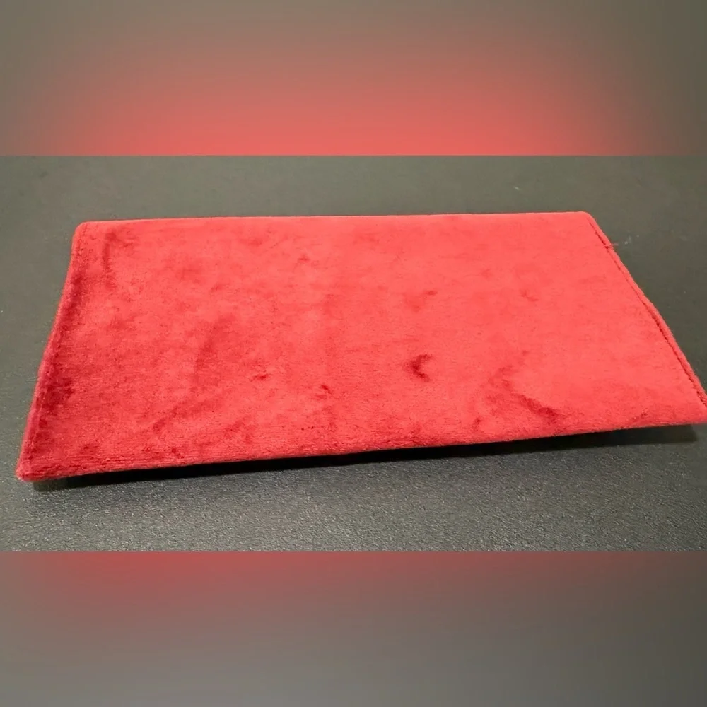 Marciano Vibrant Velvet Red Maroon Designer Glasses Case W/ Interior Nose Piece